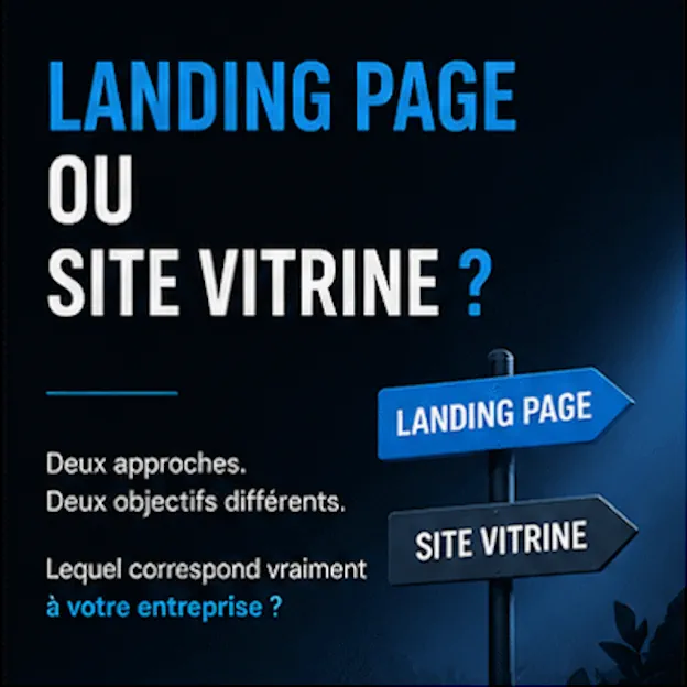 Landing page ou site vitrine : que choisir pour votre entreprise ?