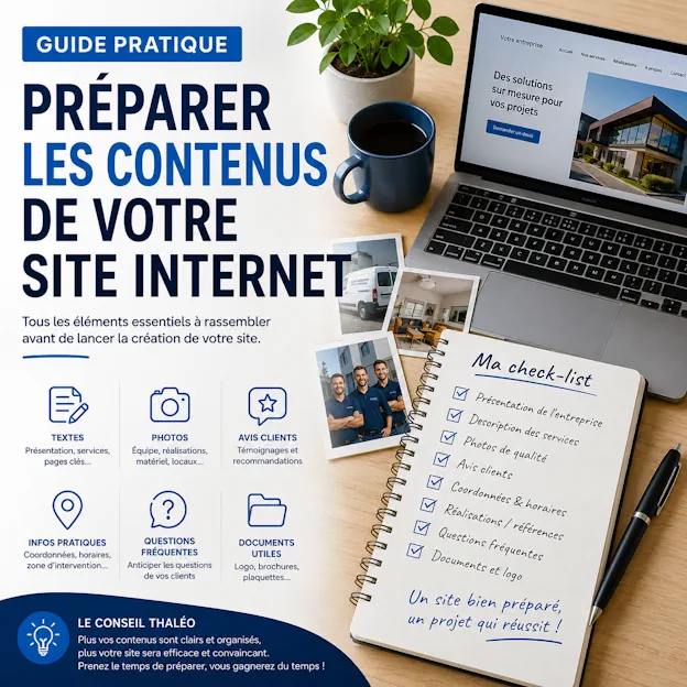 Guide pratique : préparer les contenus de votre site internet